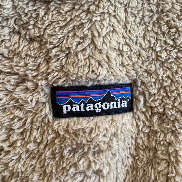 Patagonia Los Gatos Teddy Sherpa Tan Cream Size Small Women’s Vest - Picture 3 of 7